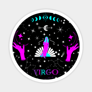 Virgo Zodiac Design Magnet